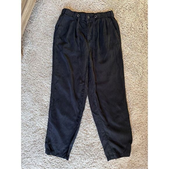 American Eagle Outfitters Black Joggers Drawstring Waist Size 2 - Picture 4 of 8